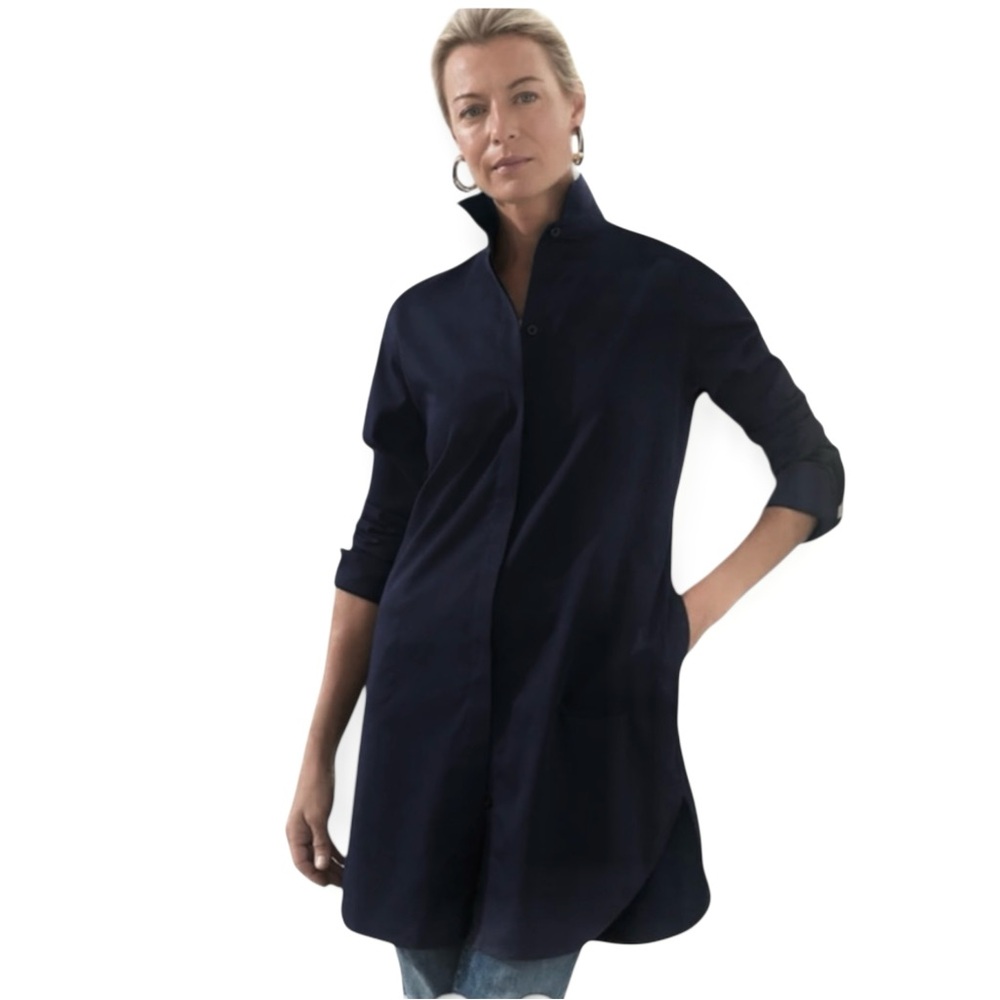 Chico’s Button Up Tunic Top - Picture 2 of 11